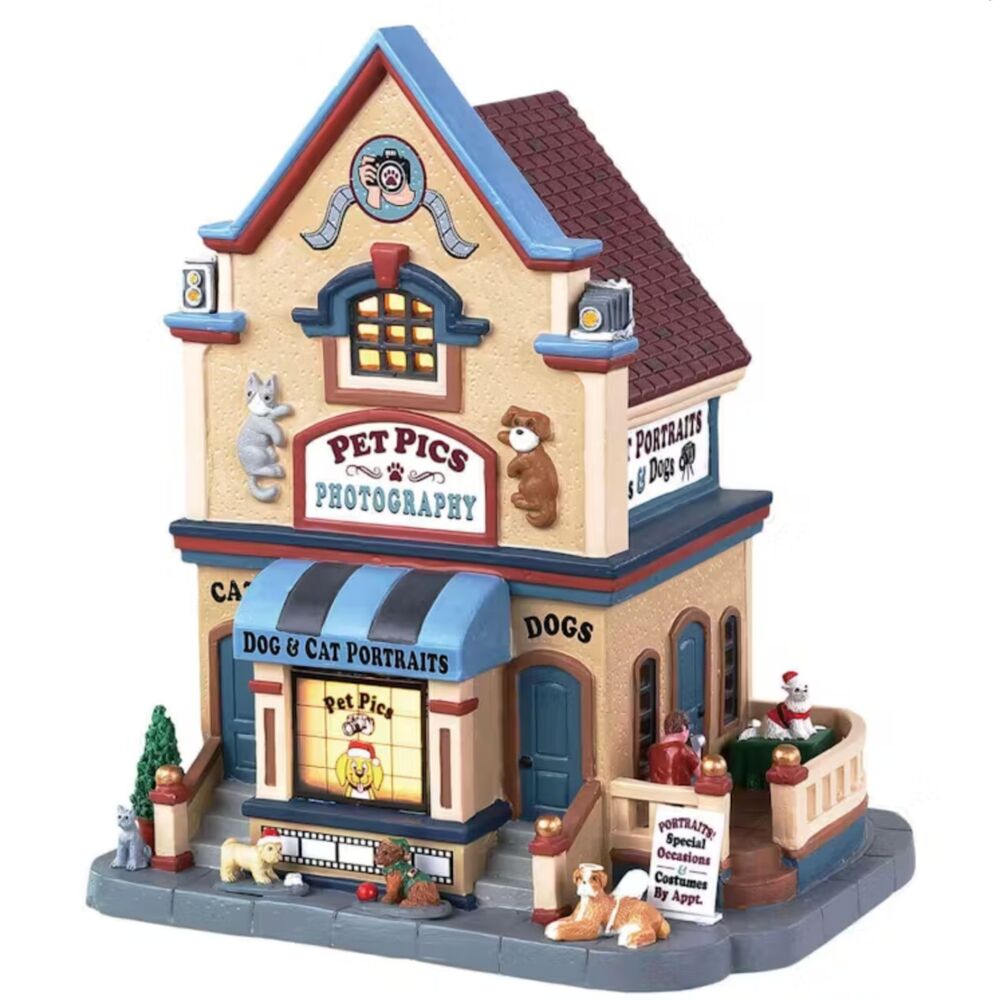 Lemax Christmas Village Pet Pic Photography Lighted Building Retired 2023 New